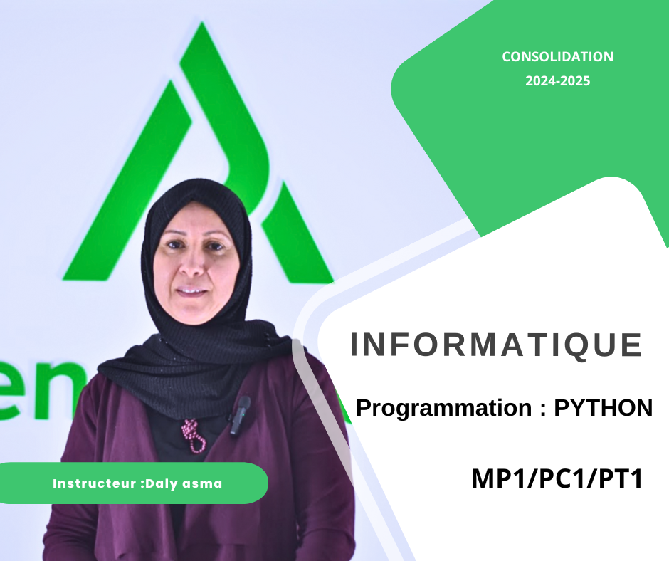 Programmation Python - Informatique (MP1,PC1,PT1) | Rayen Academy